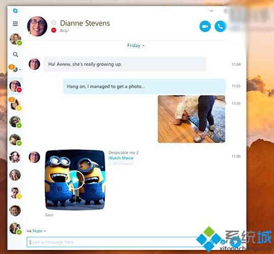 Win10红石版带来全新UWP版Skype：提供更新颖通讯服务