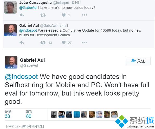 Gabriel Aul：新Win10一周年更新预览版或将于本周推送