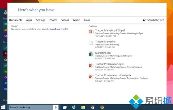 Windows10未知新版里搜索结果会进行分类显示