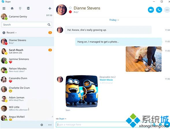 Win10红石版带来全新UWP版Skype：提供更新颖通讯服务