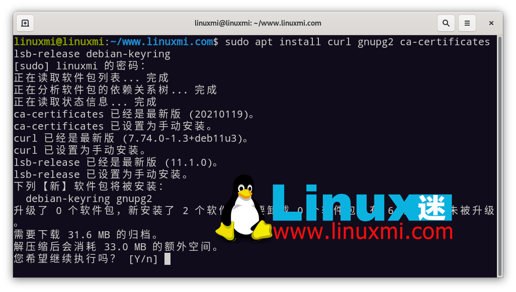 如何在 Debian 11 上安装配置 Nginx 服务器